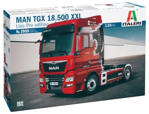 Italeri 3959 1:24 Man TGX XXL D38 - Bausatz, Standmodellbau, Basteln, Hobby, Kleben, Plastikbausatz, detailgetreu, Mehrfarbig von Italeri