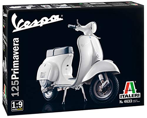 Italeri 4633 Vespa 125 Primavera Motorradmodell Bausatz 1:9 510104633-1, Modellbau, Standmodellbau, Basteln, Hobby, Kleben, Plastikbausatz, unlackiert von Italeri