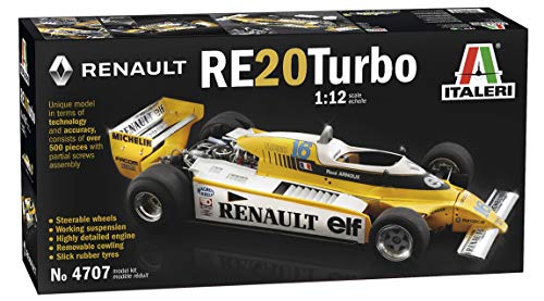 ITALERI 4707S - 1:12 Renault RE 20 Turbo, Modellbau, Bausatz, Standmodellbau, Basteln, Hobby, Kleben, Plastikbausatz ITALERI 4707S - 1:12 Renault RE 20 Turbo, Modellbau, Bausatz, Standmodellbau, Basteln, Hobby, Kleben, Plastikbausatz von Italeri