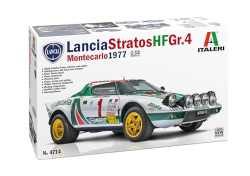 Italeri 4714 1:12 Lancia Stratos HF Gr.4 - Modellbau, Bausatz, Standmodellbau, Basteln, Hobby, Kleben, Plastikbausatz, detailgetreu, Unlackiert Italeri 4714 1:12 Lancia Stratos HF Gr.4 - Modellbau, Bausatz, Standmodellbau, Basteln, Hobby, Kleben, Plastikbausatz, detailgetreu, Unlackiert von Italeri