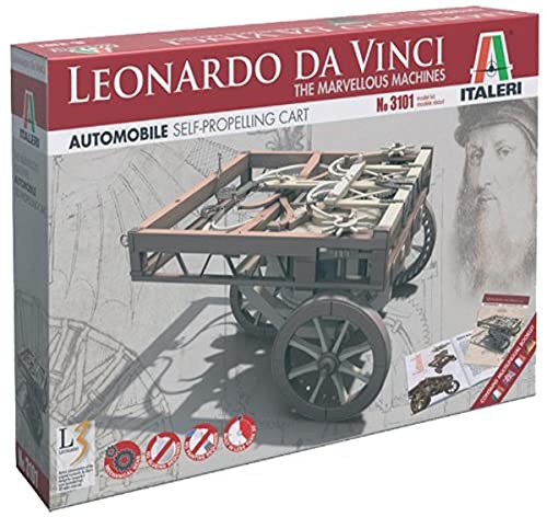 Italeri 510003101 - IT L Da Vinci Automobile Self Prop Cart von Italeri