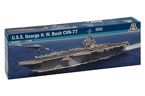 Italeri 510005534-1:720 U.S.S. George H.W. Bush CVN77, Grey Italeri 510005534-1:720 U.S.S. George H.W. Bush CVN77, Grey von Italeri