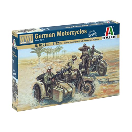 Italeri 510006121 - 1:72 WWII Deutsche Motorräder von Italeri