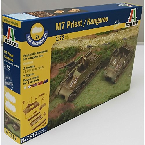 Italeri 510007513-1:72 US M7 Priest 105 mm/Kang. FA.Ass.Kit, Panzer von Italeri
