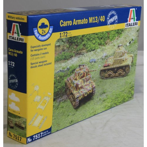 Italeri 510007517 - 1:72 Panzer M13/40, 2 Stück von Italeri
