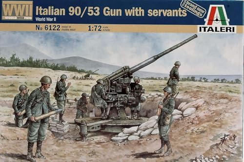 Italeri 6122S - 2nd 1. Weltkriegtalian 90/53 Gun with Servants von Italeri