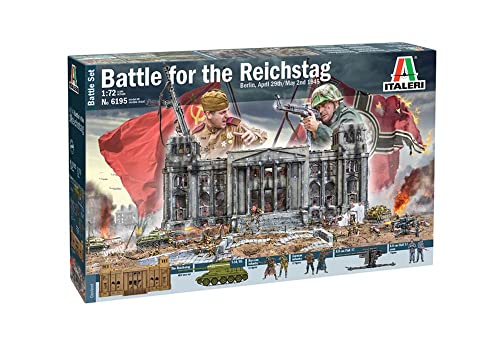 Italeri 6195S 1:72 Battle-Set 1945 Fall of The Reichs, Modellbau, Bausatz, Standmodellbau, Basteln, Hobby, Kleben, Plastikbausatz, detailgetreu von Italeri