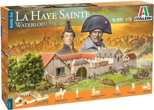Italeri 6197S 1:72 Battle-Set Waterloo La Haye Sainte, originalgetreue Nachbildung, Modellbau, Basteln, Hobby, Kleben, Plastikbausatz, Zusammenbauen, Mehrfarbig Italeri 6197S 1:72 Battle-Set Waterloo La Haye Sainte, originalgetreue Nachbildung, Modellbau, Basteln, Hobby, Kleben, Plastikbausatz, Zusammenbauen, Mehrfarbig von Italeri