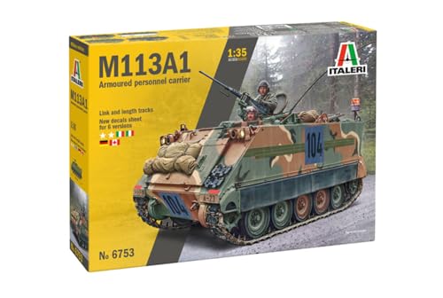Italeri 6753 1:35 M-113 APC - Modellbau, Bausatz, Standmodellbau, Basteln, Hobby, Kleben, Plastikbausatz, detailgetreu, Panzer Bausatz, Militär Italeri 6753 1:35 M-113 APC - Modellbau, Bausatz, Standmodellbau, Basteln, Hobby, Kleben, Plastikbausatz, detailgetreu, Panzer Bausatz, Militär von Italeri