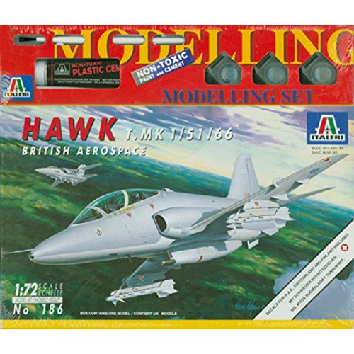 Italeri Hawk T.MK 1/51/66 British Aerospace 186, M 1:72 inkl. Farben, Pinsel, Kleber Italeri Hawk T.MK 1/51/66 British Aerospace 186, M 1:72 inkl. Farben, Pinsel, Kleber von Italeri