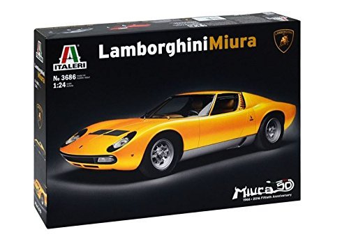 Italeri Model Kit - Lamborghini Miura Car - 1:24 Scale - 3686 by von Italeri