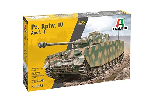 Italeri 6578S 1:35 Dt. Pz.Kpfw. IV KwK 40L/48 - Standmodellbau, Basteln, Hobby, Kleben, Plastikbausatz, detailgetreu, Bausatz, unlackiert von Italeri