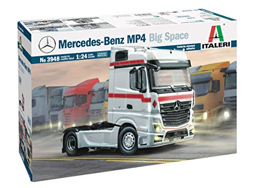 Italeri 1:24 Mercedes-Benz MP4 Big Space, originalgetreue Nachbildung, Modellbau, Basteln, Hobby, Kleben, Plastikbausatz, Zusammenbauen von Italeri
