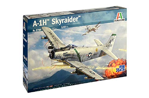 ITALERI 2788S - 1:48 A-1H Skyraider , Modellbau, Bausatz, Standmodellbau, Basteln, Hobby, Kleben, Plastikbausatz, detailgetreu ITALERI 2788S - 1:48 A-1H Skyraider , Modellbau, Bausatz, Standmodellbau, Basteln, Hobby, Kleben, Plastikbausatz, detailgetreu von Italeri