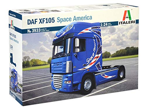 Italeri DAF Trucks Italien XF-105 Space America, I3933, Modellbau, Bausatz, Standmodellbau, Basteln, Hobby, Kleben, Plastikbausatz, detailgetreu, Unlackiert, one Size Italeri DAF Trucks Italien XF-105 Space America, I3933, Modellbau, Bausatz, Standmodellbau, Basteln, Hobby, Kleben, Plastikbausatz, detailgetreu, Unlackiert, one Size von Italeri