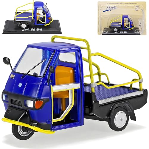 Italeri Vespa Piaggio Ape Web 2001 Pritsche Blau 1/32 Del Prado Modellmotorrad Modell Motorrad von Italeri