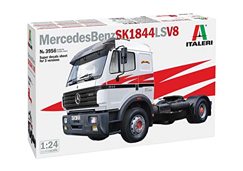 Italeri 3956 1:24 1:24 Mercedes-Benz SK1844 LS V8 - Modellbau, Bausatz, Standmodellbau, Basteln, Hobby, Kleben, Plastikbausatz, detailgetreu, Mehrfarbig, IT3956 von Italeri