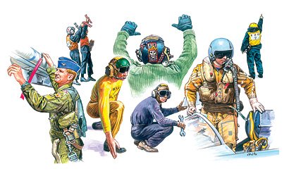NATO Piloten und Bodenpersonal NATO Piloten und Bodenpersonal von Italeri