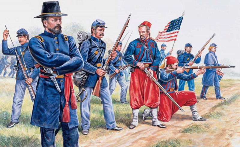 Nordstaaten Infanterie und Zuaves Nordstaaten Infanterie und Zuaves von Italeri