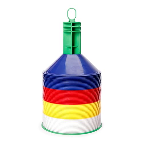 Italveneta Didattica 198 – Set Markierungshütchen für Sport, mit salvadischi, 48 Stück Italveneta Didattica 198 – Set Markierungshütchen für Sport, mit salvadischi, 48 Stück von Italveneta Didattica