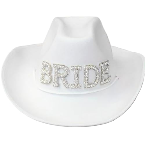 Itkcozcg Cowboyhüte für Braut, Cowgirl, Brautparty, Requisiten, Junggesellinnenabschied, Hüte für Braut, Disco, Junggesellinnenabschied, Junggesellinnenabschied Itkcozcg Cowboyhüte für Braut, Cowgirl, Brautparty, Requisiten, Junggesellinnenabschied, Hüte für Braut, Disco, Junggesellinnenabschied, Junggesellinnenabschied von Itkcozcg