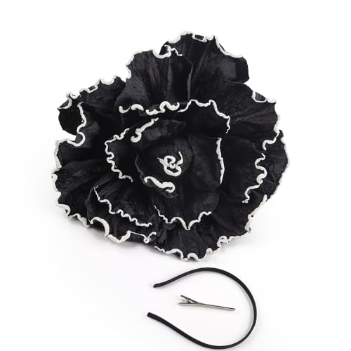 Itkcozcg Dramatischer Blumenhut für Hochzeiten, Partys, Abendveranstaltungen, eleganter Kopf Itkcozcg Dramatischer Blumenhut für Hochzeiten, Partys, Abendveranstaltungen, eleganter Kopf von Itkcozcg