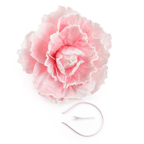 Itkcozcg Dramatischer Blumenhut für Hochzeiten, Partys, Abendveranstaltungen, eleganter Kopf Itkcozcg Dramatischer Blumenhut für Hochzeiten, Partys, Abendveranstaltungen, eleganter Kopf von Itkcozcg