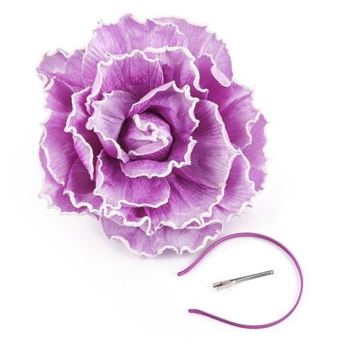 Itkcozcg Dramatischer Blumenhut für Hochzeiten, Partys, Abendveranstaltungen, eleganter Kopf Itkcozcg Dramatischer Blumenhut für Hochzeiten, Partys, Abendveranstaltungen, eleganter Kopf von Itkcozcg