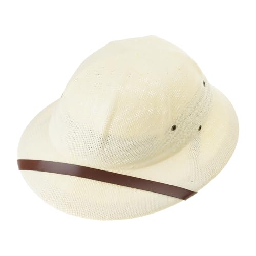 Itkcozcg Eleganter Cosplay-Hut, Strohhut, atmungsaktiv, mit gewebtem Gürtel, für Männer, Frauen und Kinder, Strandsonne von Itkcozcg