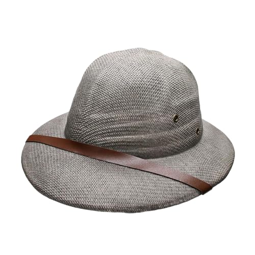 Itkcozcg Eleganter Cosplay-Hut, Strohhut, atmungsaktiv, mit gewebtem Gürtel, für Männer, Frauen und Kinder, Strandsonne Itkcozcg Eleganter Cosplay-Hut, Strohhut, atmungsaktiv, mit gewebtem Gürtel, für Männer, Frauen und Kinder, Strandsonne von Itkcozcg