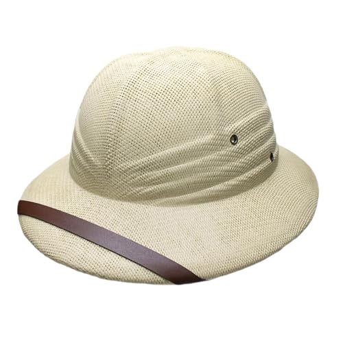 Itkcozcg Eleganter Cosplay-Hut, Strohhut, atmungsaktiv, mit gewebtem Gürtel, für Männer, Frauen und Kinder, Strandsonne Itkcozcg Eleganter Cosplay-Hut, Strohhut, atmungsaktiv, mit gewebtem Gürtel, für Männer, Frauen und Kinder, Strandsonne von Itkcozcg