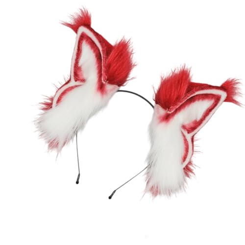 Itkcozcg Handgefertigtes, verstellbares Plüsch-Haarband mit Tierohren und biegbarem Draht, für Cosplay, Halloween, Kostümpartys, Zubehör Itkcozcg Handgefertigtes, verstellbares Plüsch-Haarband mit Tierohren und biegbarem Draht, für Cosplay, Halloween, Kostümpartys, Zubehör von Itkcozcg