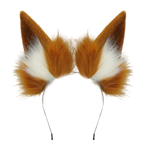 Itkcozcg Katzen Cosplay Zubehör Set Kunsthaar Ohren Haarband Pelzschwanz für Halloween Party und Kostüm Event von Itkcozcg