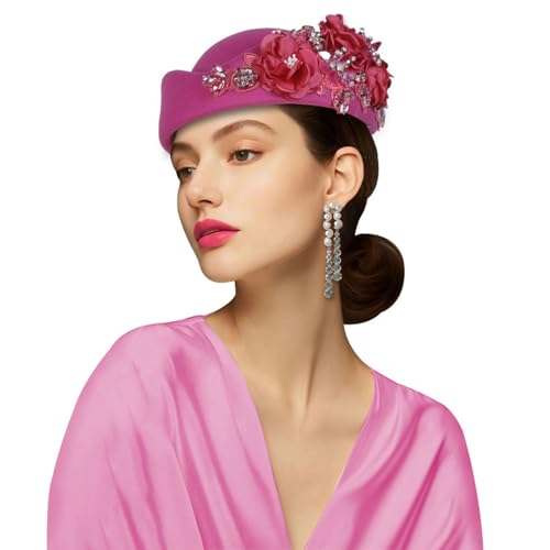 Itkcozcg Klassische Baskenmütze, mit Schmucksteinen, 11 verschiedene Farben, leichte Konstruktion für Reisen, Events und lässige Outfits, Stewardess-Hut mit Schmucksteinen Itkcozcg Klassische Baskenmütze, mit Schmucksteinen, 11 verschiedene Farben, leichte Konstruktion für Reisen, Events und lässige Outfits, Stewardess-Hut mit Schmucksteinen von Itkcozcg