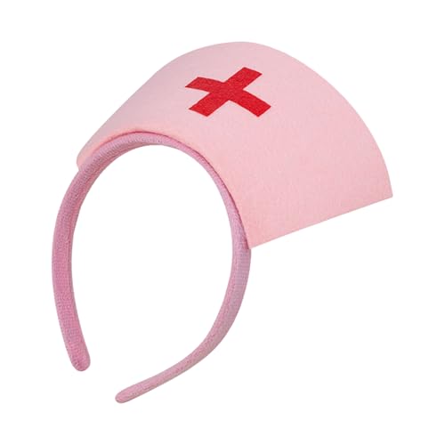 Itkcozcg Krankenschwesterhut Cosplay Stirnbänder Krankenhaus Verkleidung Arzt Make-up Kopfbedeckung für Kostümpartys und Halloween-Event Itkcozcg Krankenschwesterhut Cosplay Stirnbänder Krankenhaus Verkleidung Arzt Make-up Kopfbedeckung für Kostümpartys und Halloween-Event von Itkcozcg