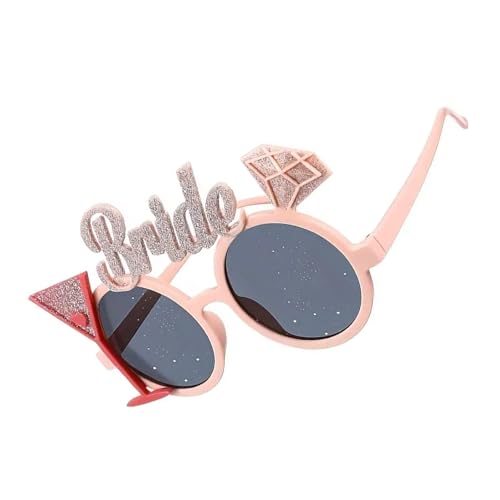 Itkcozcg Lustiger Hochzeitsbrillenrahmen für Braut, Bräutigam, Sonnenbrille, Kostüm, Brillen für Empfang, Feier, kinderfreundliche Hochzeitsbrille von Itkcozcg
