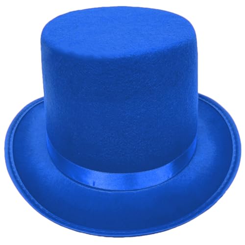 Itkcozcg Mode-Accessoires, Rollkrempe, hoher Zylinder für Erwachsene, Bowler-Hut, Zaubererhut, Halloween, Party, Cosplay, Kostüm, Bühnenshow, Kopfbedeckung, blau, Size reference picture Itkcozcg Mode-Accessoires, Rollkrempe, hoher Zylinder für Erwachsene, Bowler-Hut, Zaubererhut, Halloween, Party, Cosplay, Kostüm, Bühnenshow, Kopfbedeckung, blau, Size reference picture von Itkcozcg