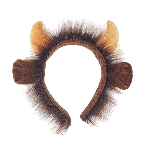 Itkcozcg Plüsch-Haarreif mit Rinderohren, Cartoon-Horn-Stirnband, Cosplay-Kostüm, Halloween-Party, schöner Kopfschmuck für Kinder, lustige Kopfbedeckung Itkcozcg Plüsch-Haarreif mit Rinderohren, Cartoon-Horn-Stirnband, Cosplay-Kostüm, Halloween-Party, schöner Kopfschmuck für Kinder, lustige Kopfbedeckung von Itkcozcg
