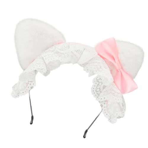 Itkcozcg Plüsch-Kätzchenohren-Haarbänder mit rutschfestem Silikongriff für Rollenspiele und sportliche Aktivitäten, Plüsch Itkcozcg Plüsch-Kätzchenohren-Haarbänder mit rutschfestem Silikongriff für Rollenspiele und sportliche Aktivitäten, Plüsch von Itkcozcg