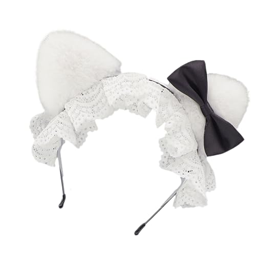 Itkcozcg Plüsch-Kätzchenohren-Haarbänder mit rutschfestem Silikongriff für Rollenspiele und sportliche Aktivitäten, Plüsch Itkcozcg Plüsch-Kätzchenohren-Haarbänder mit rutschfestem Silikongriff für Rollenspiele und sportliche Aktivitäten, Plüsch von Itkcozcg