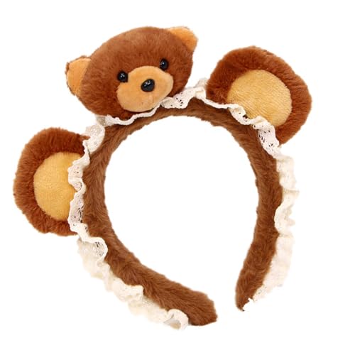 Itkcozcg Schönes Haarband mit Tiermotiven, waschbares Design, Kopfschmuck, stilvolle Kopfbedeckung für Schule, Event, Spieldates, Kostüm, niedlicher Tierhaarreif von Itkcozcg