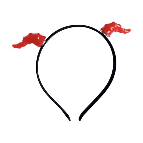 Itkcozcg Teufelshorn-Haarband für Halloween-Kostümpartys, abnehmbare Hörner, Haarband, Haarstyling-Zubehör für Erwachsene Itkcozcg Teufelshorn-Haarband für Halloween-Kostümpartys, abnehmbare Hörner, Haarband, Haarstyling-Zubehör für Erwachsene von Itkcozcg