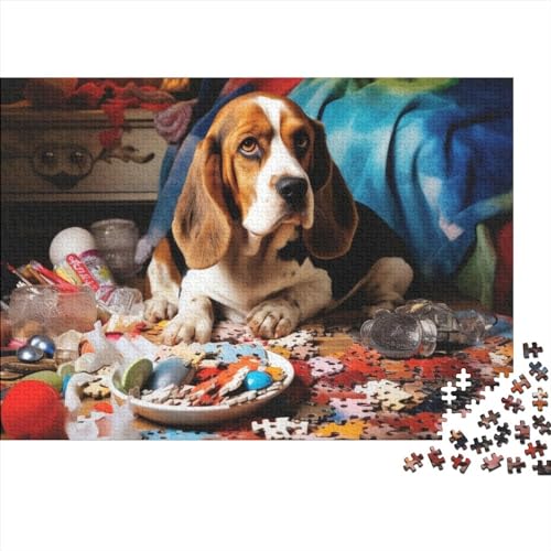 500-teiliges Puzzle für Erwachsene, 500-teiliges Puzzle, lustiges Hundepuzzle, Holzpuzzle für Erwachsene und Jugendliche, 500 Teile (52 x 38 cm) von ItoNC
