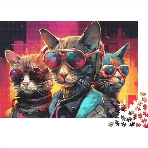 Meow Star Man Puzzle, kreative Puzzles für Erwachsene, 1000-teilige Puzzles für Erwachsene und Jugendliche, Puzzle, Lernspielzeug, Geschenk, 1000 Stück (75 x 50 cm) von ItoNC