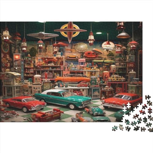 Motorfahrzeuge-Puzzle, 300 Teile, für Jugendliche, kreatives Holzpuzzle, Spielzeug, Familienspiel, Schwierigkeitsgrad, Herausforderungspuzzle, 300 Teile (40 x 28 cm) von ItoNC