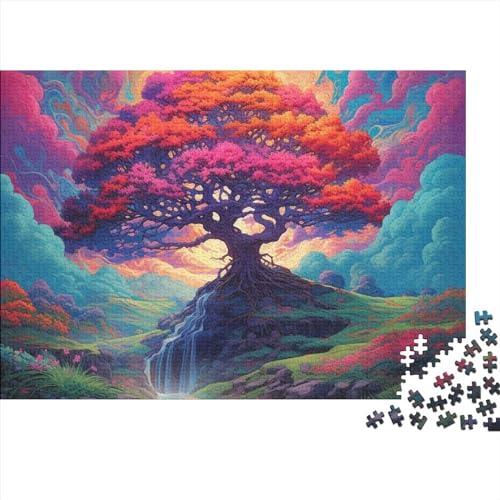 Puzzles für Erwachsene: Der Weltenbaum, Puzzles für Erwachsene, 500 Holzpuzzles für Erwachsene, 500 Teile, Puzzles für Erwachsene, Teenager, Puzzlespiel, 500 Teile (52 x 38 cm) von ItoNC