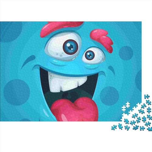 Süßes Monster-Puzzle 500 Teile für Erwachsene kreatives Puzzle schwieriges Puzzle anspruchsvolles Spiel Geschenk Spielzeug Teenager Familienpuzzle 500 Teile (52 x 38 cm) von ItoNC