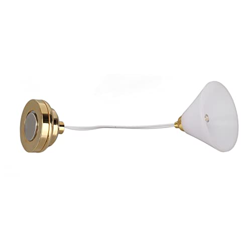 1:12 Puppenhaus Mini Decken Leuchte, Puppenhaus Decken Leuchte, Miniatur Kronleuchter Batterie LED, Metall, Glas und LED Elektronische, Klebe-Magnet, für Lange Lebensdauer 1:12 Puppenhaus Mini Decken Leuchte, Puppenhaus Decken Leuchte, Miniatur Kronleuchter Batterie LED, Metall, Glas und LED Elektronische, Klebe-Magnet, für Lange Lebensdauer von Itonash