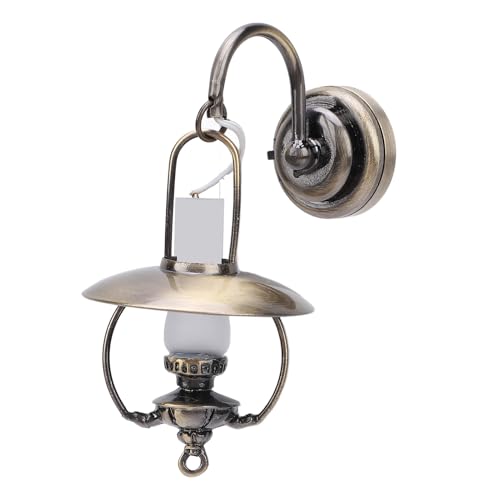 1:12 Puppenhaus-Wandleuchte, Miniatur Im Retro-Kerosinlampen-Stil mit Realistischem Design für die Puppenhaus-Dekoration, Vintage-Finish für Traditionelle Puppenhäuser 1:12 Puppenhaus-Wandleuchte, Miniatur Im Retro-Kerosinlampen-Stil mit Realistischem Design für die Puppenhaus-Dekoration, Vintage-Finish für Traditionelle Puppenhäuser von Itonash