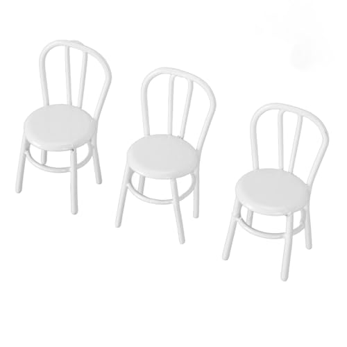 Eisens Tuhl Set 3 Stück Tiny Chair Modelle 1:12 Maßstab Puppenhaus Miniatur Möbel Zubehör Dekor, für Fotografie, Dekorativ Display Eisens Tuhl Set 3 Stück Tiny Chair Modelle 1:12 Maßstab Puppenhaus Miniatur Möbel Zubehör Dekor, für Fotografie, Dekorativ Display von Itonash